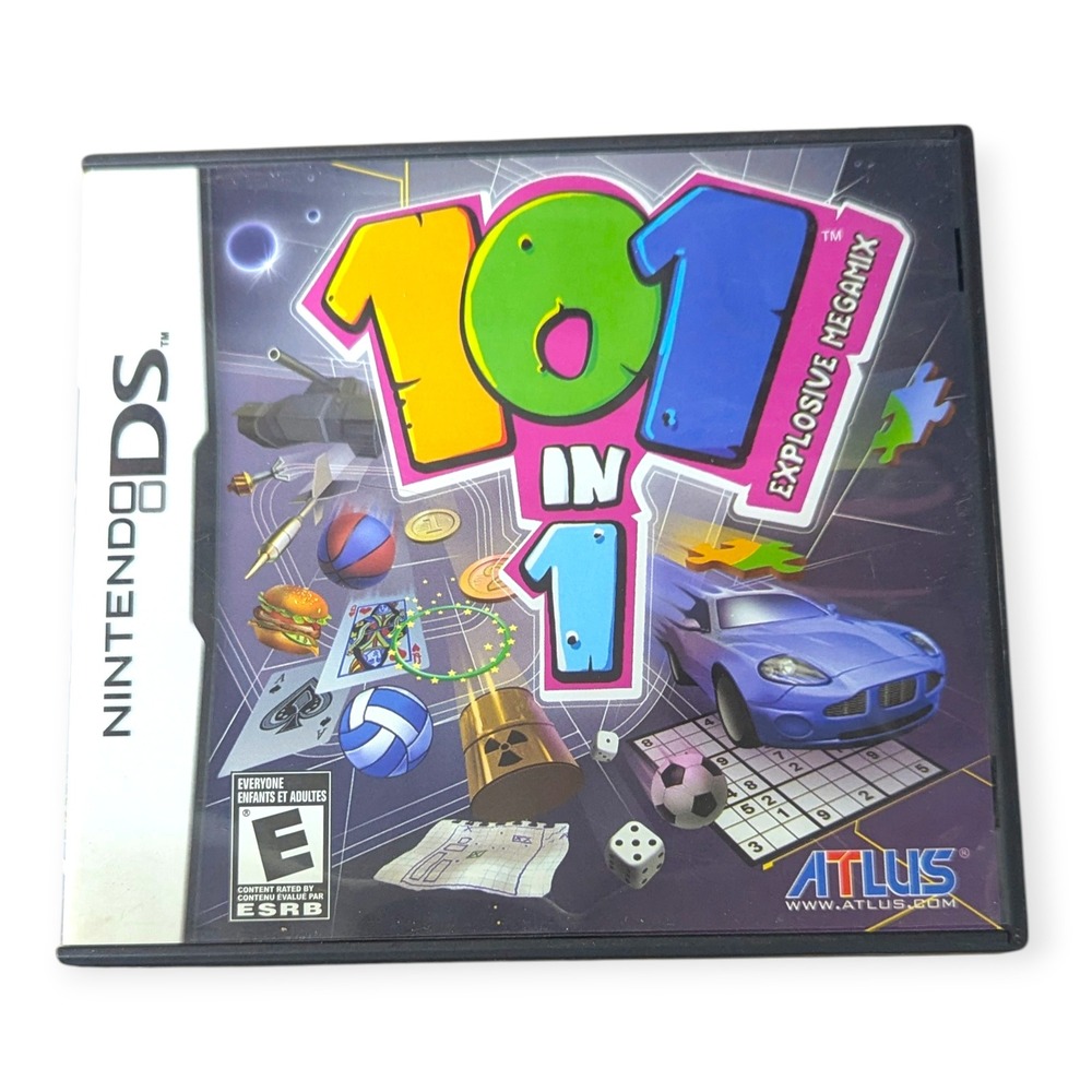 Nintendo‎ DS 101 in 1 Explosive Megamix Game Cartridge and Case CIB